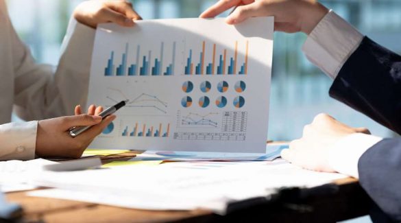 image shows paper with trading